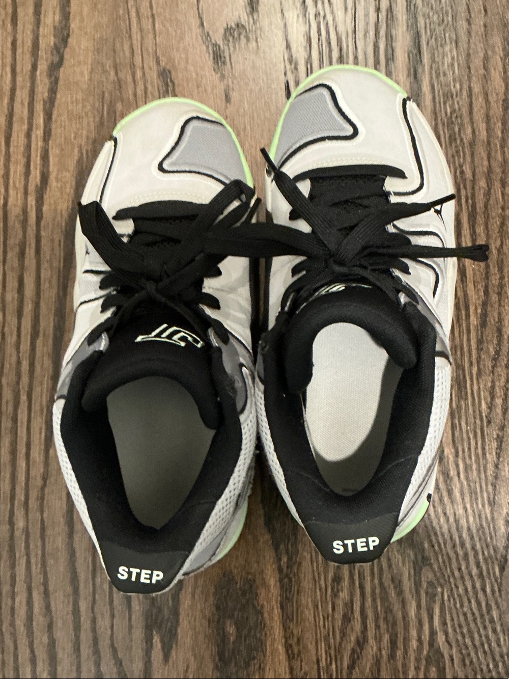 Jordan Kids Black, Gray & Lime Accent Sneakers